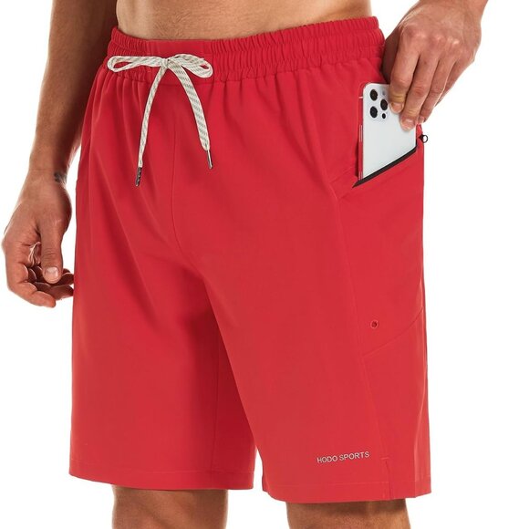 Mens Swim Trunks No Mesh Liner Mens Board Shorts Inch Quick-Dry